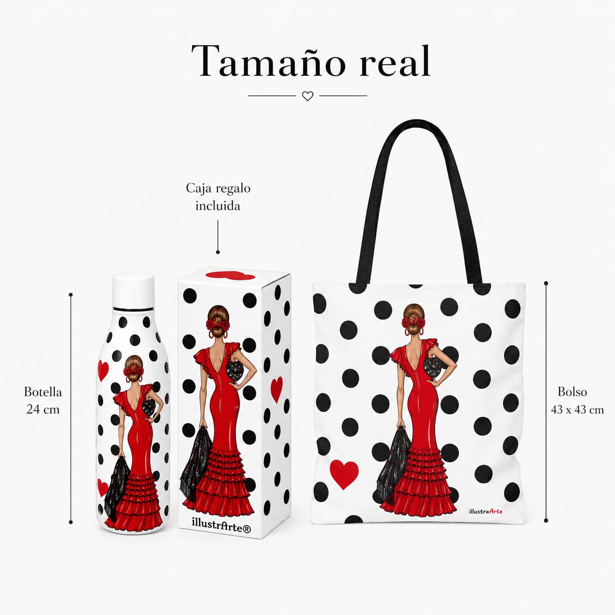Pack botella + bolso Málaga Manuela – vista 4