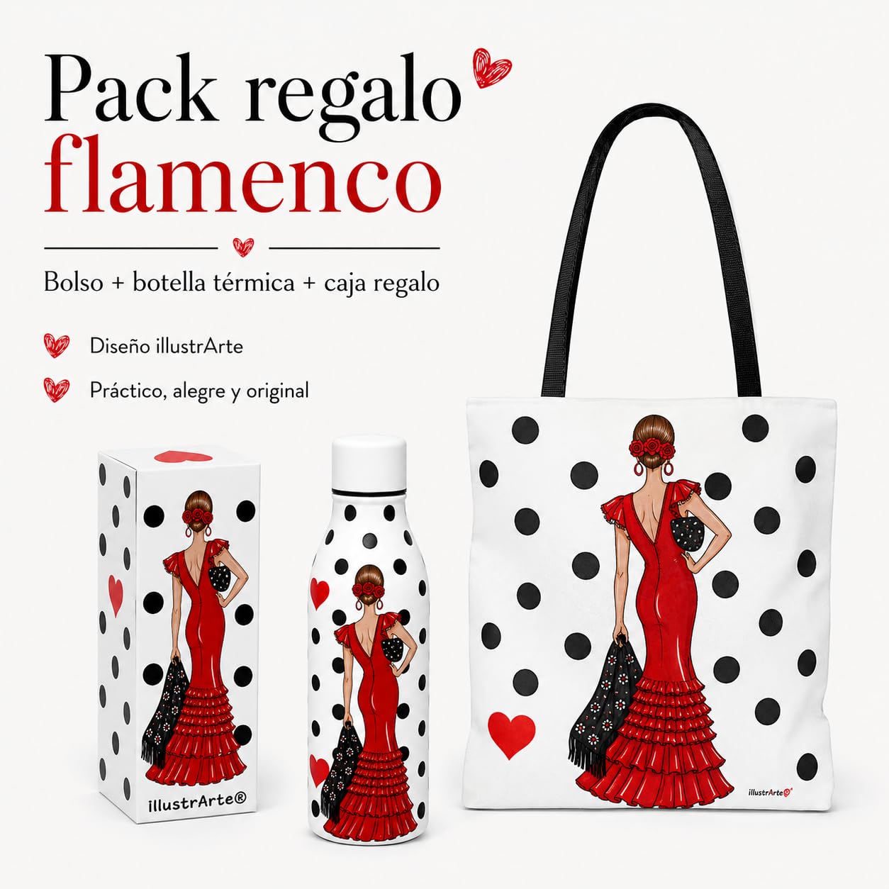 Pack botella + bolso Málaga Manuela – vista 5