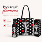 Pack botella + bolso Málaga María Blanco fondo negro – vista 6