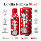 Pack botella + bolso Málaga María Blanco fondo rojo – vista 3