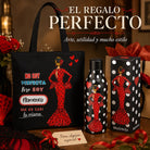 Pack botella + bolso Málaga María Rojo frase – vista 6