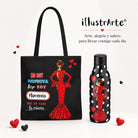 Pack botella + bolso Málaga María Rojo frase – vista 8
