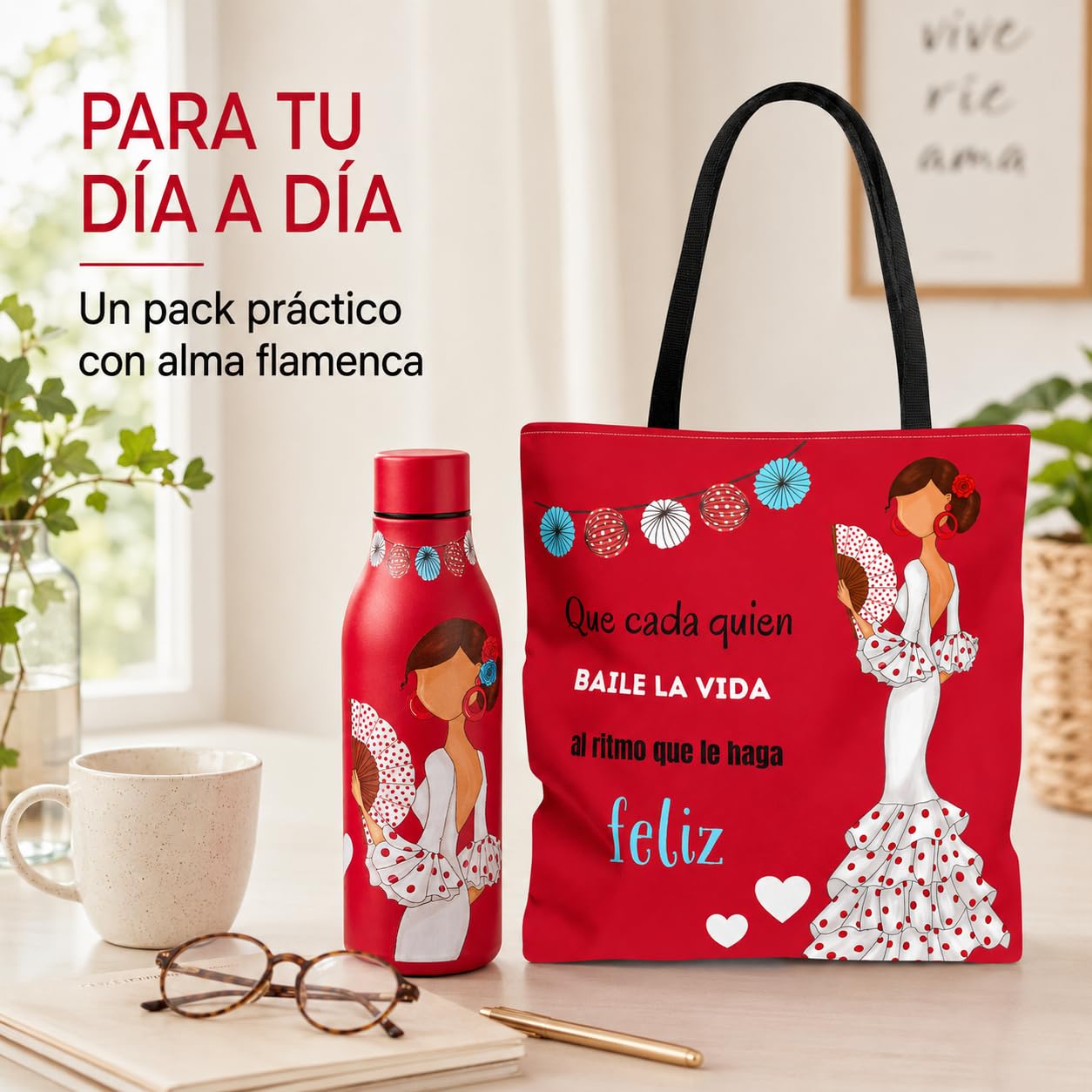 Pack botella + bolso Málaga Pepa Feliz – vista 6