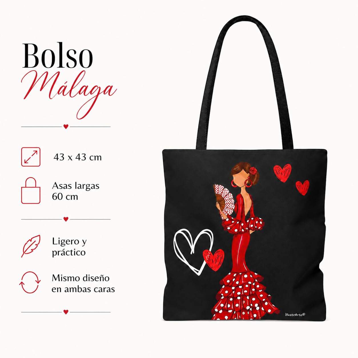 Pack botella + bolso Málaga Pepa liso – vista 4