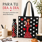 Pack botella + bolso Málaga Pepa lunares – vista 6
