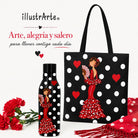 Pack botella + bolso Málaga Pepa lunares – vista 9
