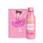 Pack Botella Térmica Bailarina + Libreta – diseño Marina (Träume, Tanze, Strahle)