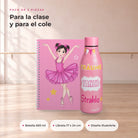 Pack Botella Térmica Bailarina + Libreta – diseño Marina (Träume, Tanze, Strahle) – qué incluye