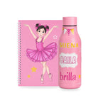 Pack Botella Térmica Bailarina + Libreta – diseño Marina (Sueña, Baila, Brilla)