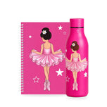 Pack Botella Térmica Bailarina + Libreta – diseño Tina