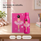 Pack Botella Térmica Bailarina + Libreta – diseño Tina – ambiente