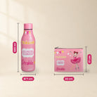 Pack Botella Térmica Bailarina + Neceser Granada – diseño Marina (Träume, Tanze, Strahle) – medidas