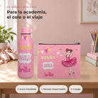 Pack Botella Térmica Bailarina + Neceser Granada – diseño Marina (Sueña, Baila, Brilla) – ambiente