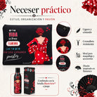 Pack botella + neceser Granada Macarena con frase – vista 3