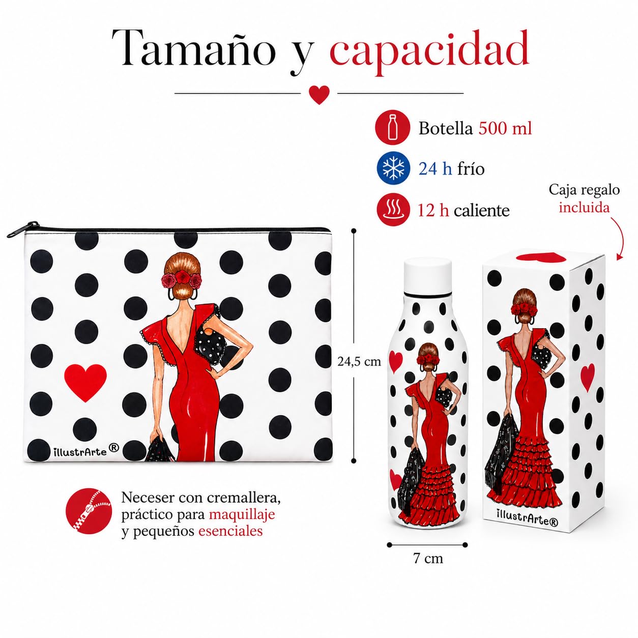 Pack botella + neceser Granada Manuela – vista 3