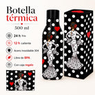 Pack botella + neceser Granada María Blanco fondo negro – vista 4