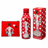 Pack botella térmica 500 ml + neceser Granada 22x17 cm illustrArte – María Blanco fondo rojo