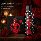 Pack botella + neceser Granada María Rojo Liso – vista 9