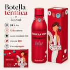 Pack botella + neceser Granada Pepa Feliz rojo – vista 4