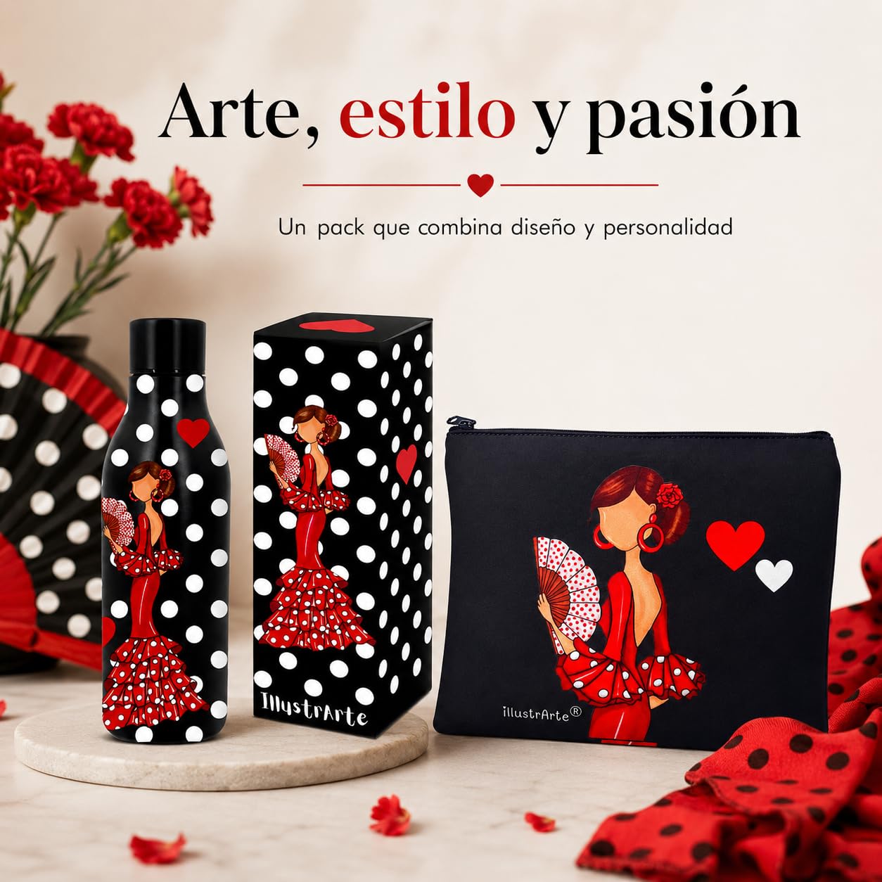 Pack botella + neceser Granada Pepa Liso – vista 9