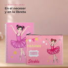 Pack Neceser Granada + Libreta Bailarina – diseño Marina (Träume, Tanze, Strahle) – detalle