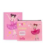 Pack Neceser Granada + Libreta Bailarina – diseño Marina (Sogna, Danza, Brilla)