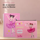 Pack Neceser Granada + Libreta Bailarina – diseño Marina (Sogna, Danza, Brilla) – detalle