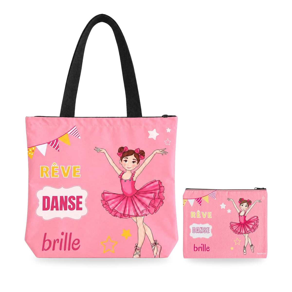 Pack bolsa de ballet Viena y neceser Granada bailarina Marina Rêve Danse Brille