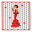 Pañuelo de seda illustrArte 66 x 66 cm – diseño Pepa