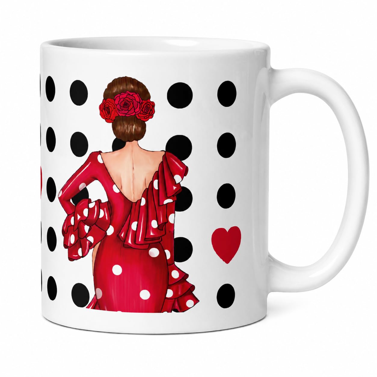Taza de cerámica illustrArte 350 ml – diseño flamenca Macarena