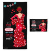 Pack Regalo Flamenco – Toalla de Microfibra 80 x 155 cm + Neceser Granada 22 x 17 cm
